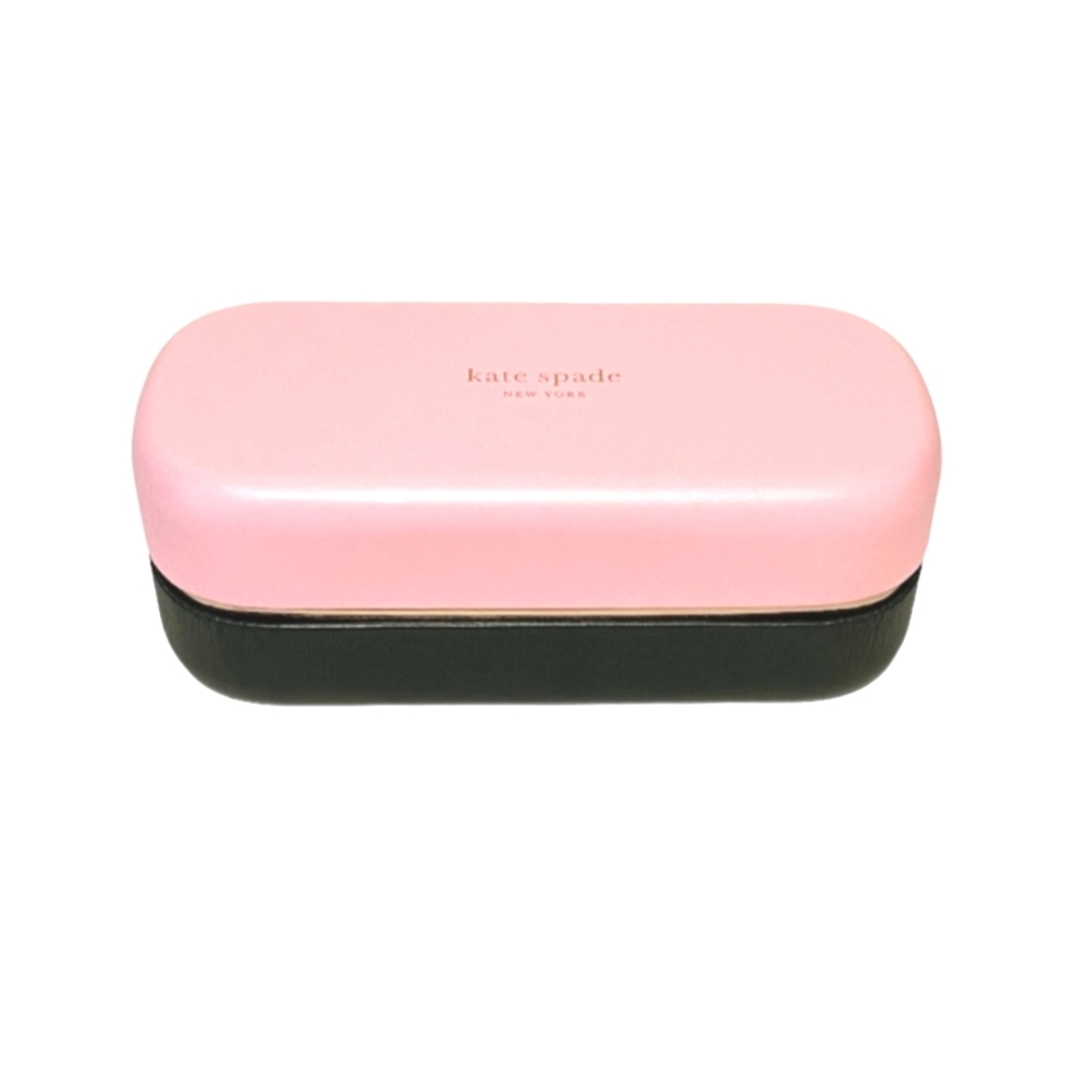 Kate Spade hard eye glasses case in pink & green